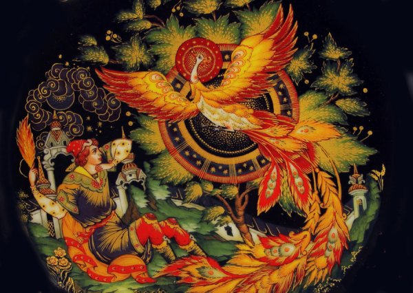 Палехская роспись конек горбунок