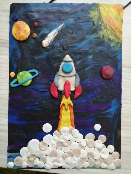 Космос из пластилина