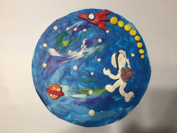 Пластилиновая живопись космос