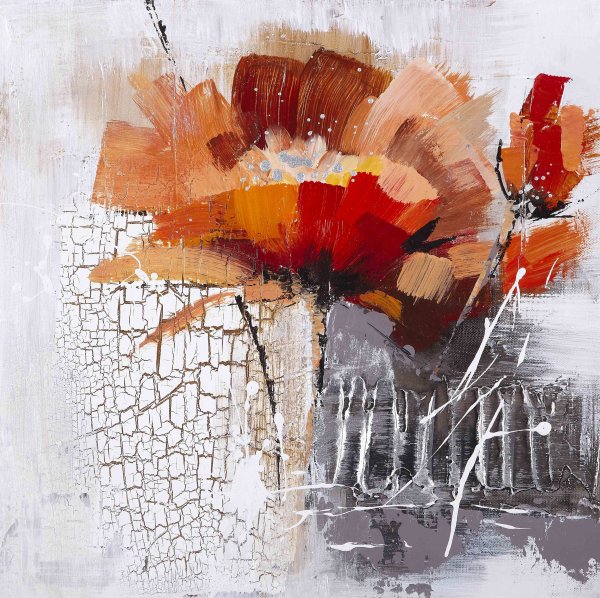 Современная Абстрактная живопись цветы