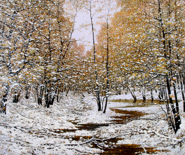 Крылов художник пейзажист зимнего пейзажа