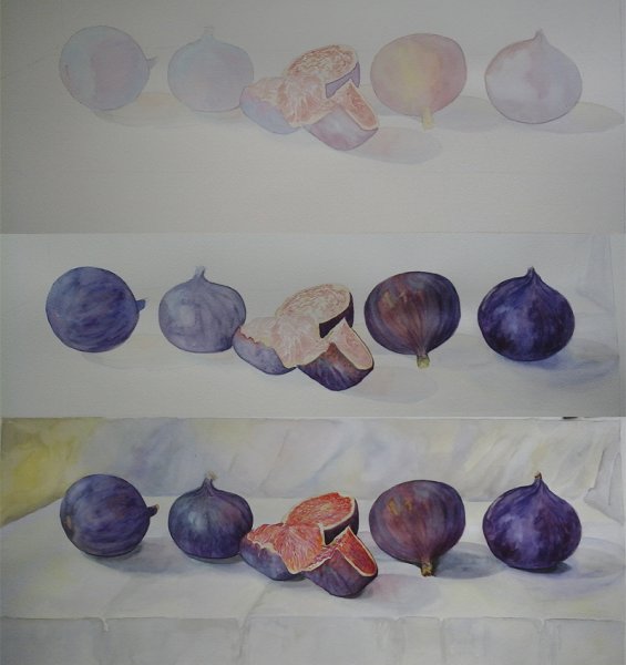 Техника многослойной акварельной живописи лессировка