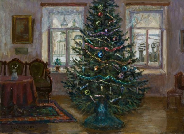 Сергей Яковлевич Дунчев. «Под новый год» 1951