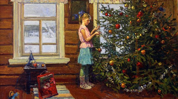 Витинг Николай Иосифович картины новогодние картины