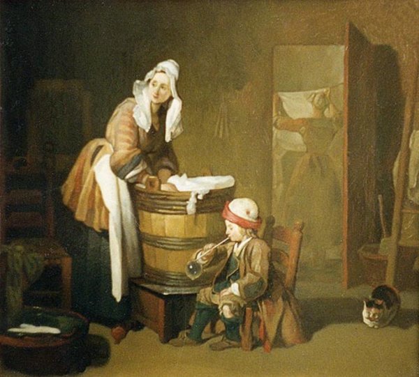 Жан-Батист Шарден. Прачка. 1737.