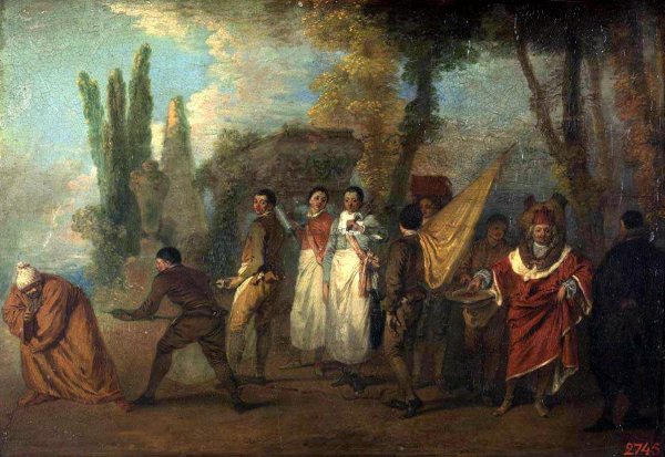 Антуан Ватто сатира на врачей