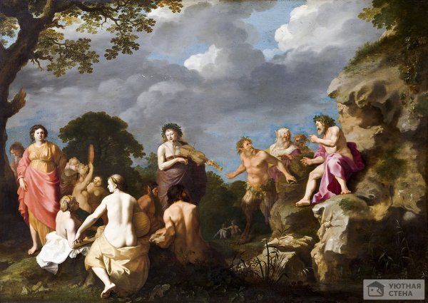 Состязание Аполлона и Марсия картина