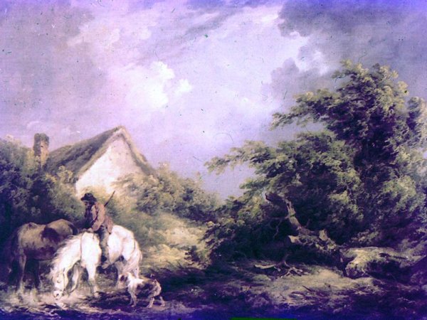 Джордж Морланд приближение грозы