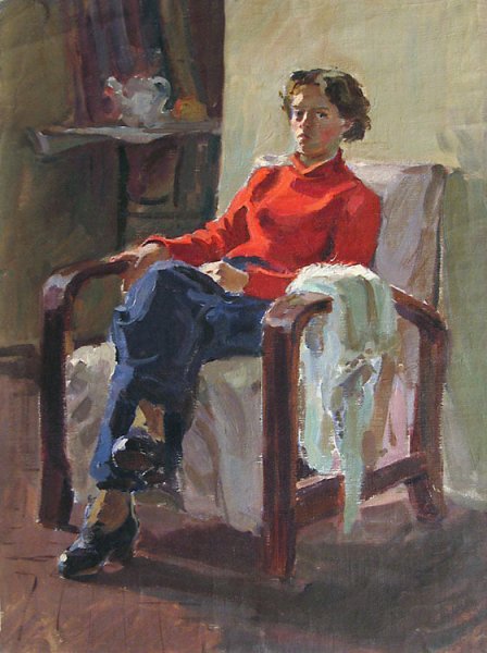 Фигура в интерьере живопись