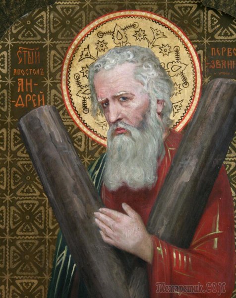 Ломтев Андрей Первозванный водружает крест