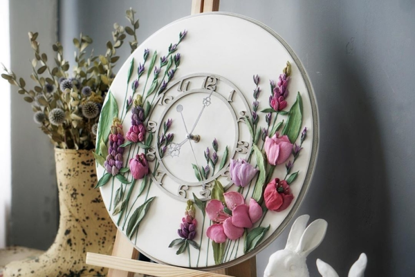 Скульптурная живопись георгин