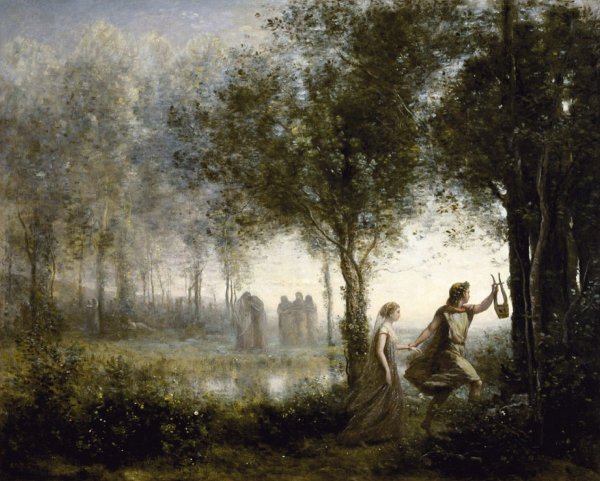 Жан Батист Камиль коро, "Орфей и Эвридика", 1861 г.