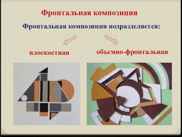 Фронтальная композиция картины