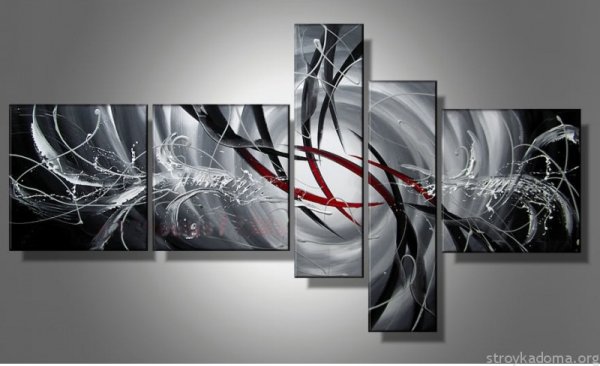 Абстрактная картина в хайтек стиль