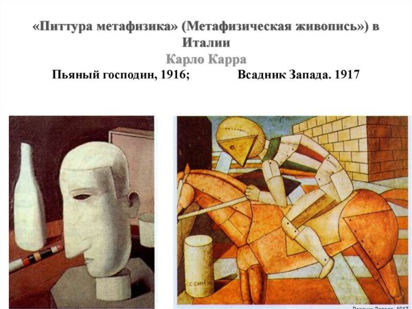Метафизическая живопись Карло карра