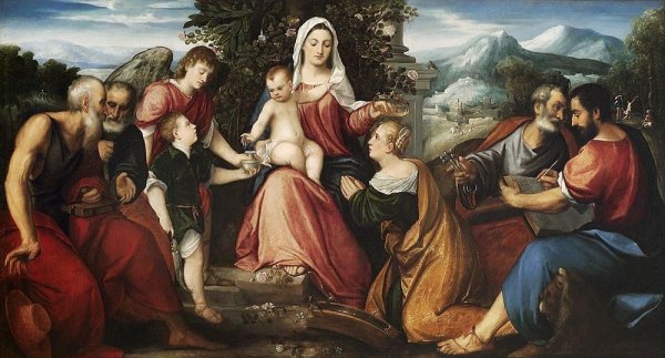 Ортолано Феррарезе «поклонение волхвов»