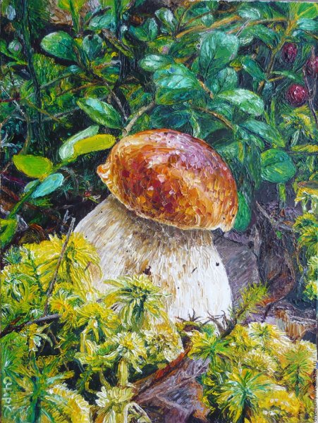 Шишкин мухоморы картина