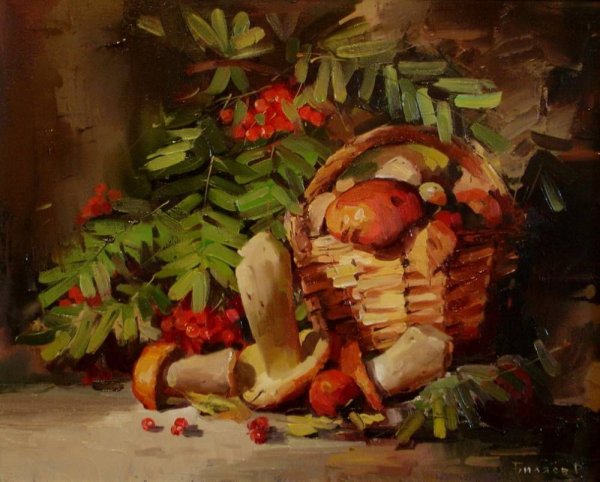 И. Ф. Хруцкий «натюрморт с грибами»