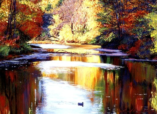 Художник David Lloyd Glover лес