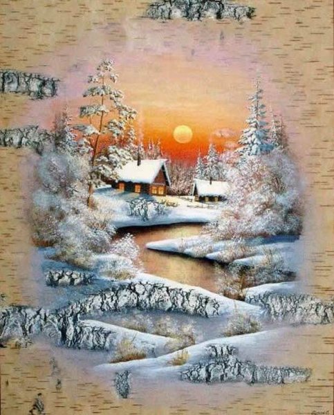 Сергей Сурин художник картины зима