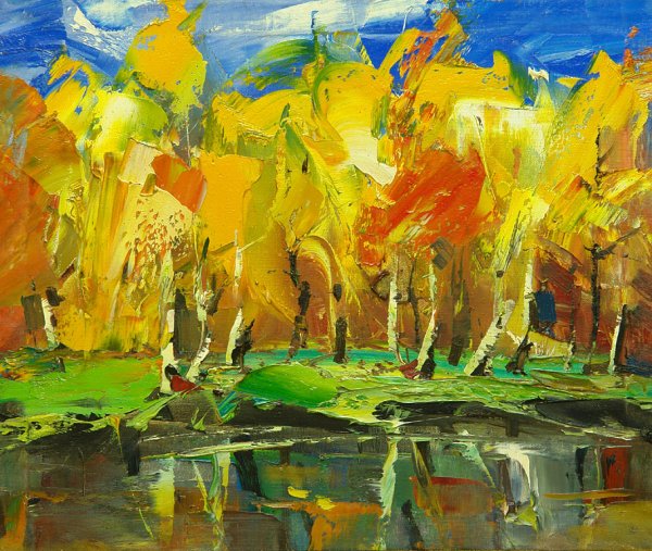 Художник Дмитрий Добровольский зима