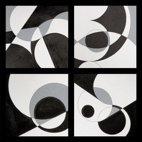 Натюрморт трехтоновая ахроматическая композиция