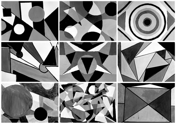 Двухтоновая ахроматическая композиция