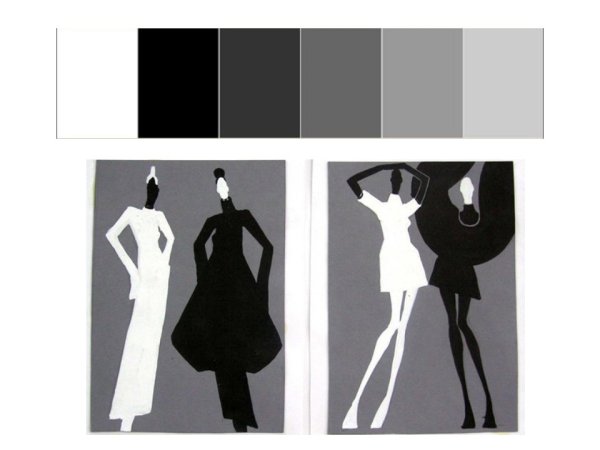 Световой контраст ахроматический гризайль