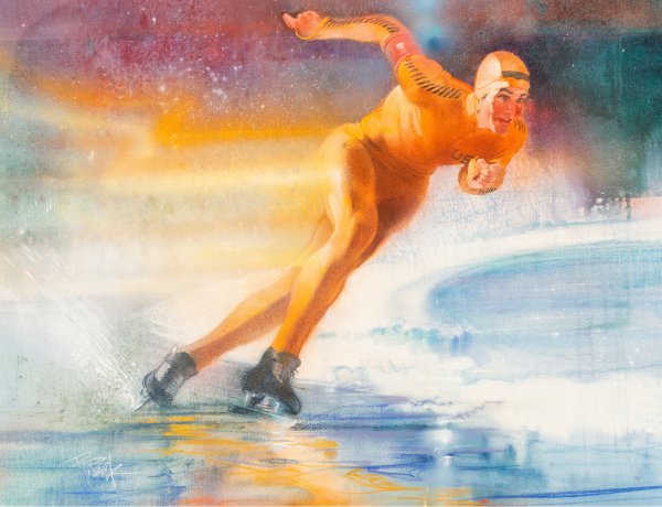 Конькобежцы картина