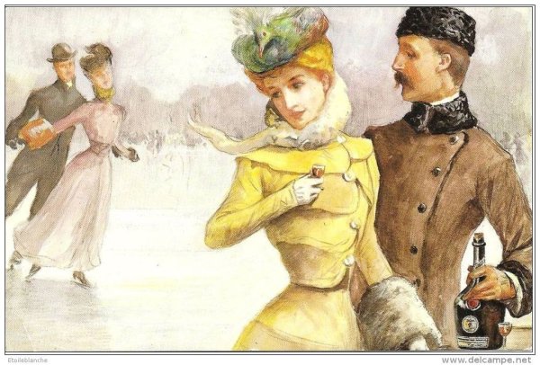 Живопись катание на коньках дамы