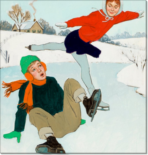 Мальчик на катке