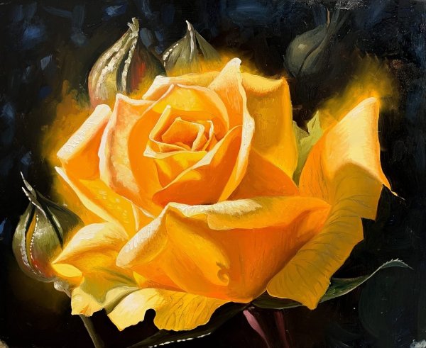 Гиперреализм роза Надежда Ильина