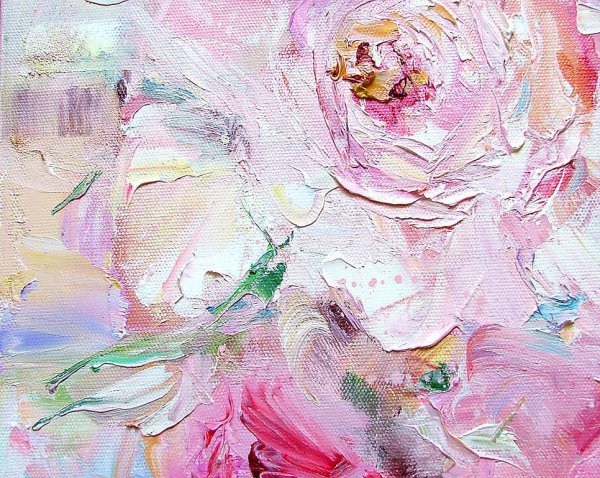 Изумрудов живопись цветы