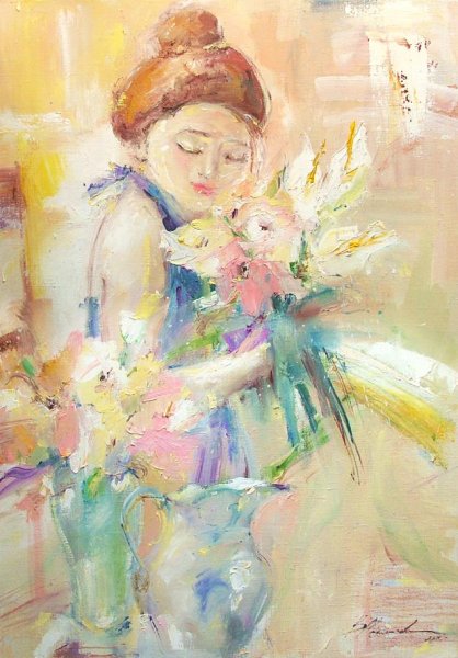 Картина в сиреневых тонах