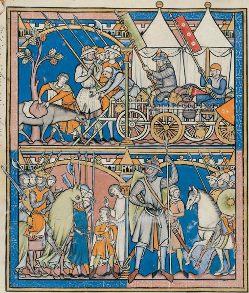 Дарование Торы Средневековая книжная миниатюра