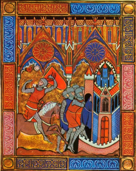 Псалтырь Людовика Святого миниатюра