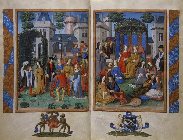 Манесский кодекс Рыцарский турнир