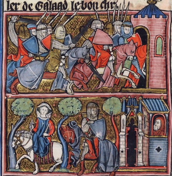 Дракон Святой Георгий Средневековая миниатюра