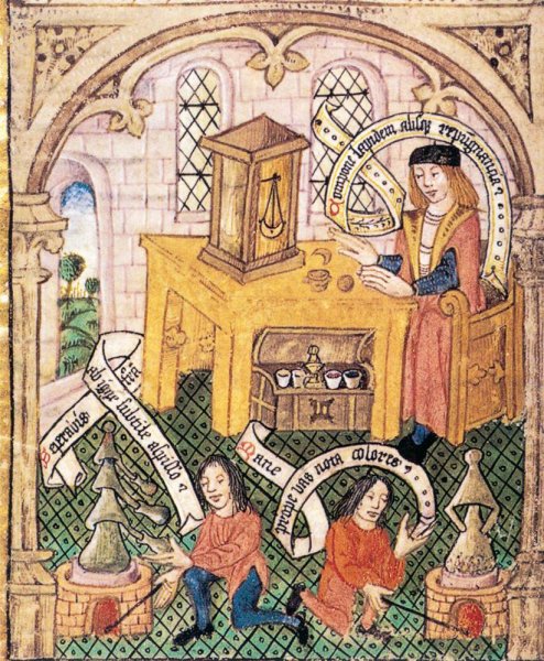 Готическая книжная миниатюра средневековья