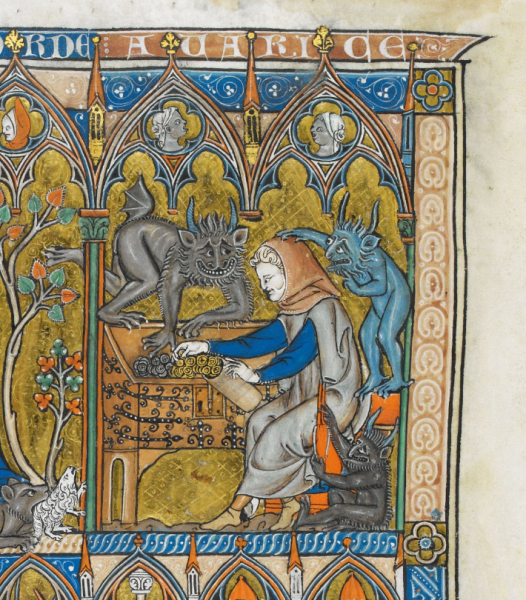 Паж Средневековая миниатюра