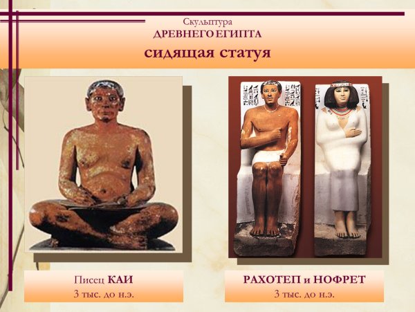 Гипсовые скульптуры древнего Египта