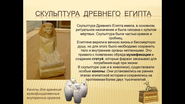 Скульптура архитектура и живопись древнего Египта