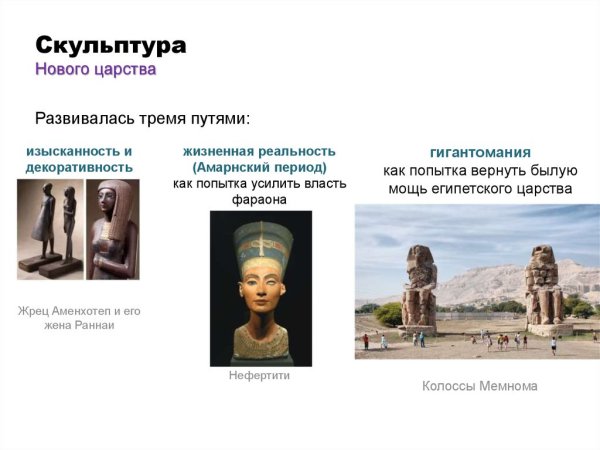 Изобразительное искусство древнего Египта скульптура