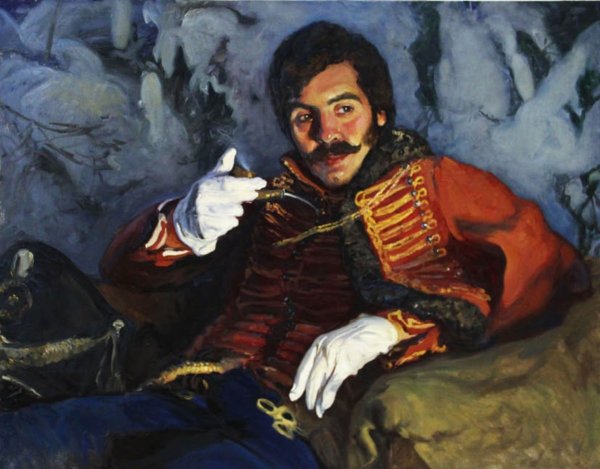 Русский Гусар 1812 портрет