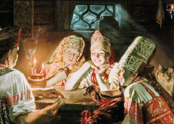 Юрий Сергеев художник Святки