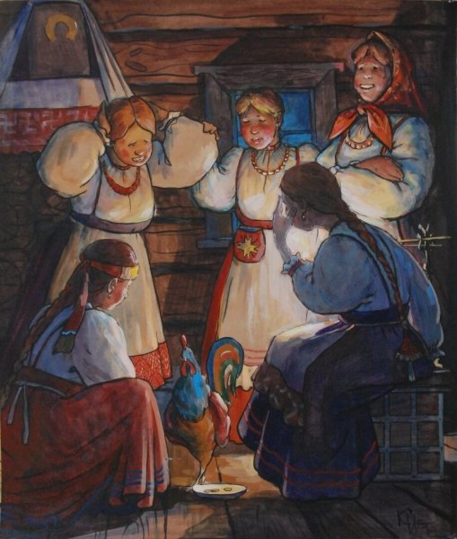 Святочные посиделки на Руси