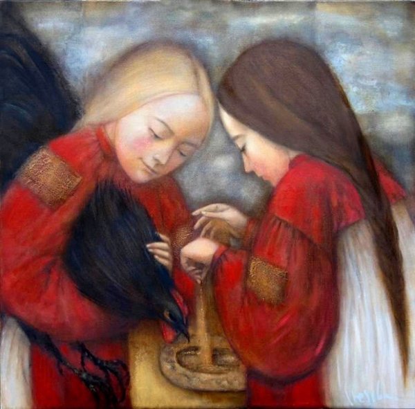 Девушки гадают картина