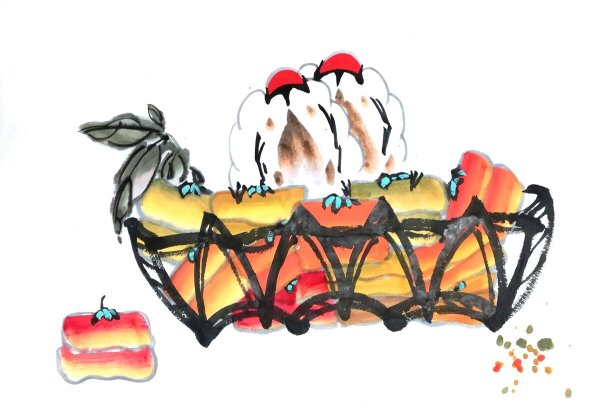 Японская живопись Суми-э средние века