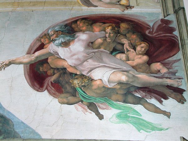 Микеланджело, «Сотворение Адама», 1508–1512