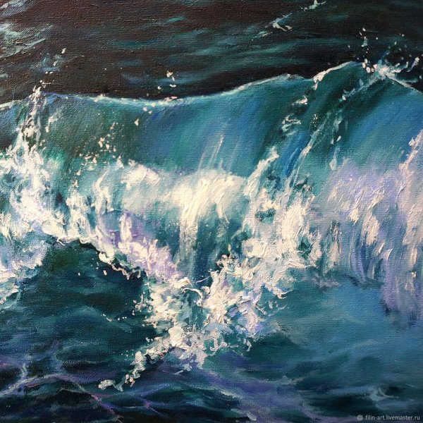 Морская волна в живописи